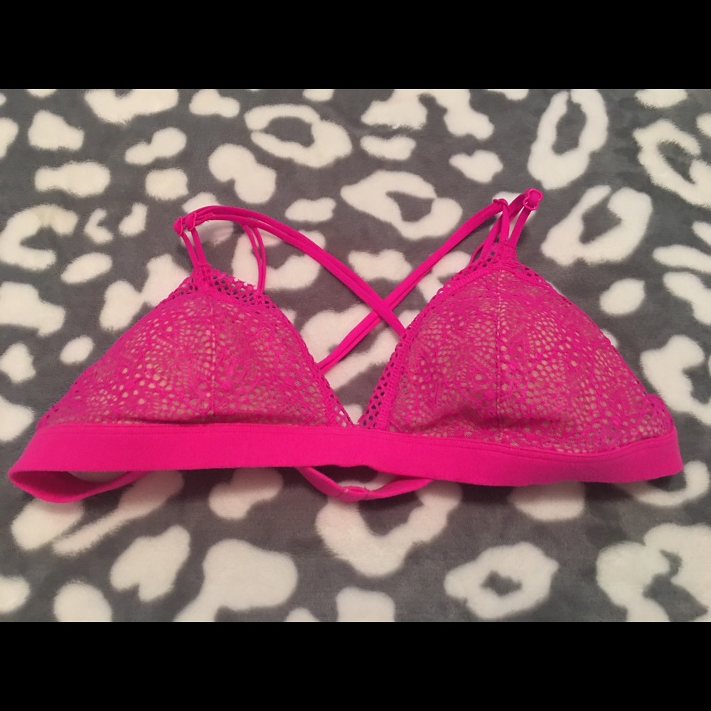 Victoria's Secret Pink Strappy Lace Bralette💕